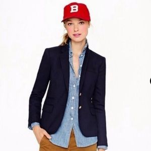 J. Crew schoolboy wool blazer navy Sz 0